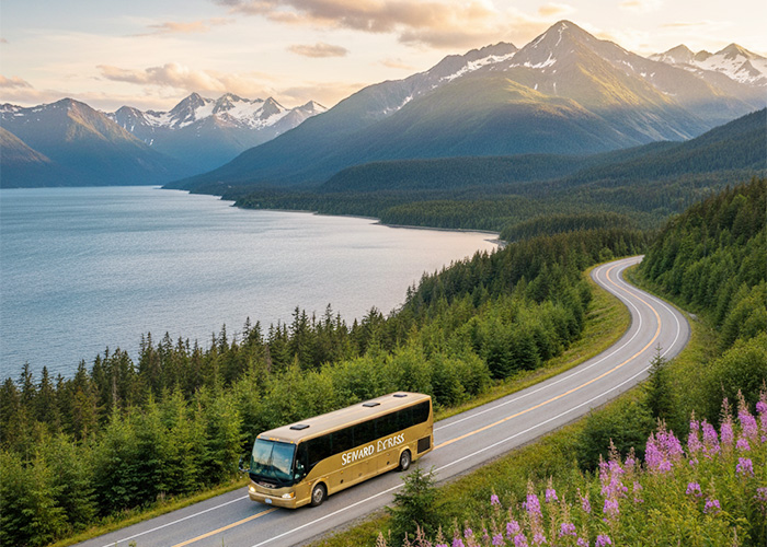 Shuttle buses and motorcoach services run from May to September, offering morning and afternoon departures from Anchorage to Seward (& vice versa).