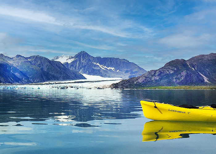Glaciers--Lake terminating Glacier1 Bear Glacier--Lake terminating Glacier